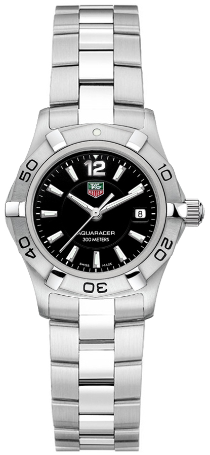 Tag Heuer Aquaracer 
Battery Operated Quartz Black Ladies Watch WAF1410.BA0812 