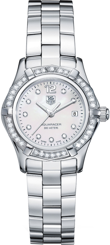 Tag Heuer Aquaracer 
Battery Operated Quartz White Ladies Watch WAF1416-BA0813 