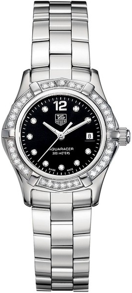 Tag Heuer Aquaracer 
Battery Operated Quartz Black Ladies Watch WAF141D-BA0824 