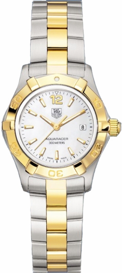 Tag Heuer Aquaracer Battery Operated Quartz White Ladies Watch WAF1424-BB0814 