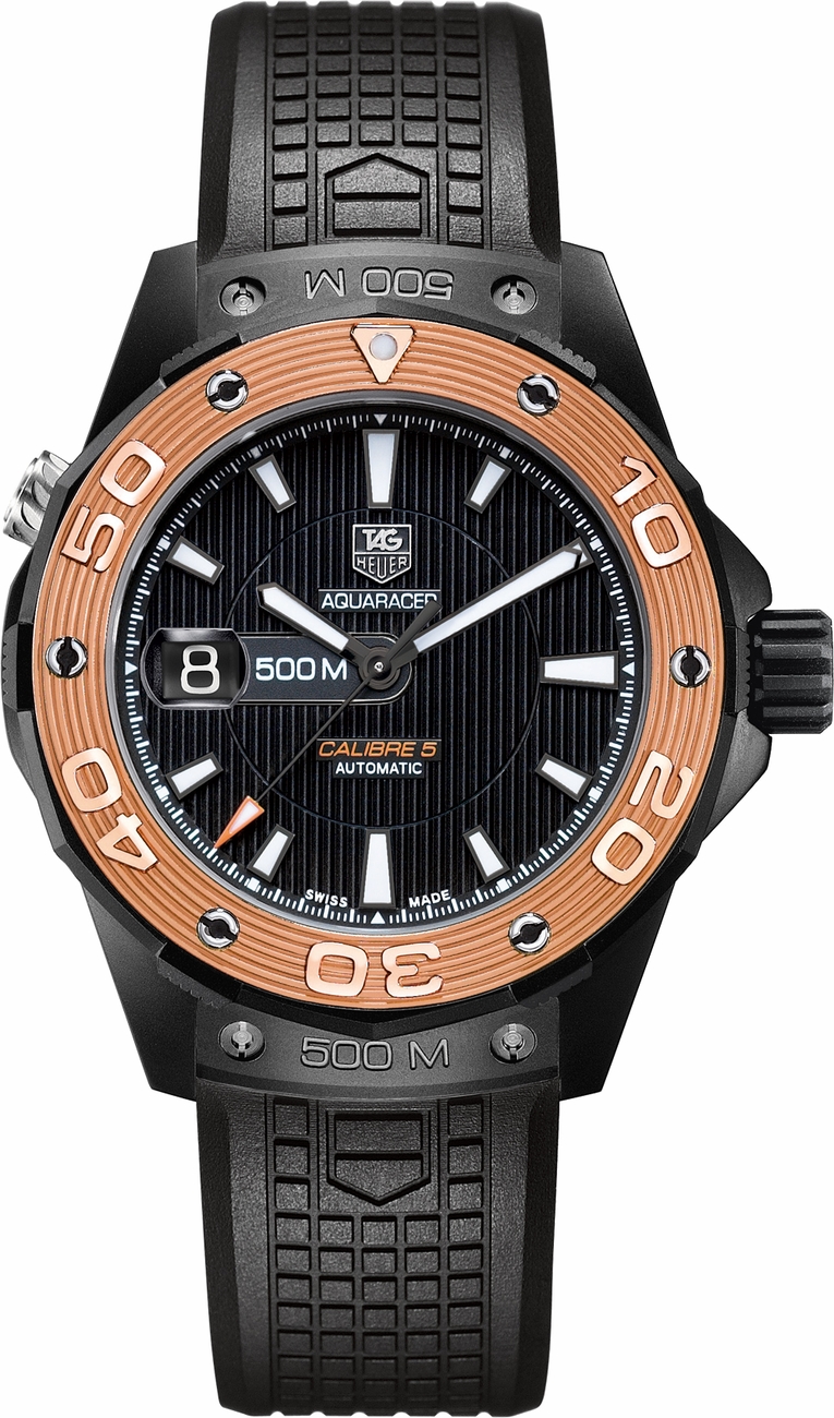 Tag Heuer Aquaracer Self winding Automatic Black Mens Watch WAJ2182-FT6015 