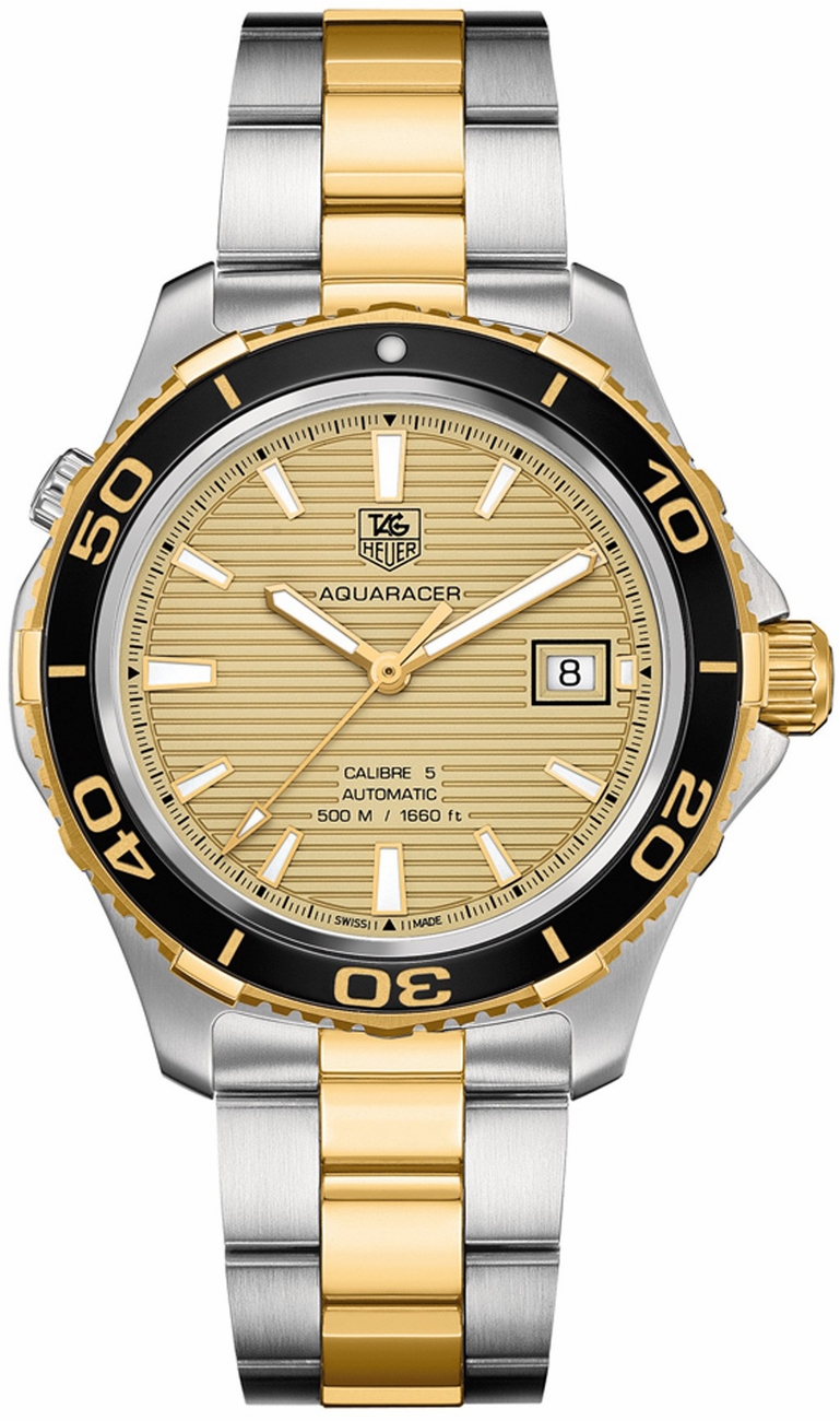 Tag Heuer Aquaracer Self winding Automatic Gold Mens Watch WAK2121.BB0835 