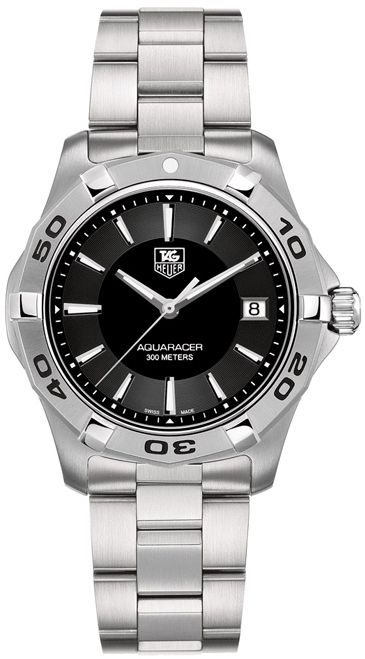 Tag Heuer Aquaracer 
Battery Operated Quartz Black Mens Watch WAP1110.BA0831 