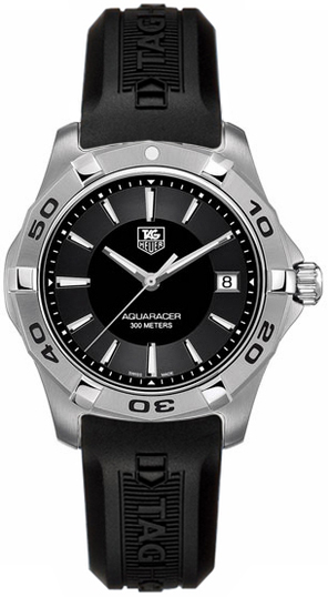 Tag Heuer Aquaracer 
Battery Operated Quartz Black Mens Watch WAP1110.FT6029 