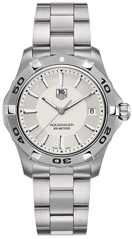 Tag Heuer Aquaracer 
Battery Operated Quartz Silver Mens Watch WAP1111.BA0831 