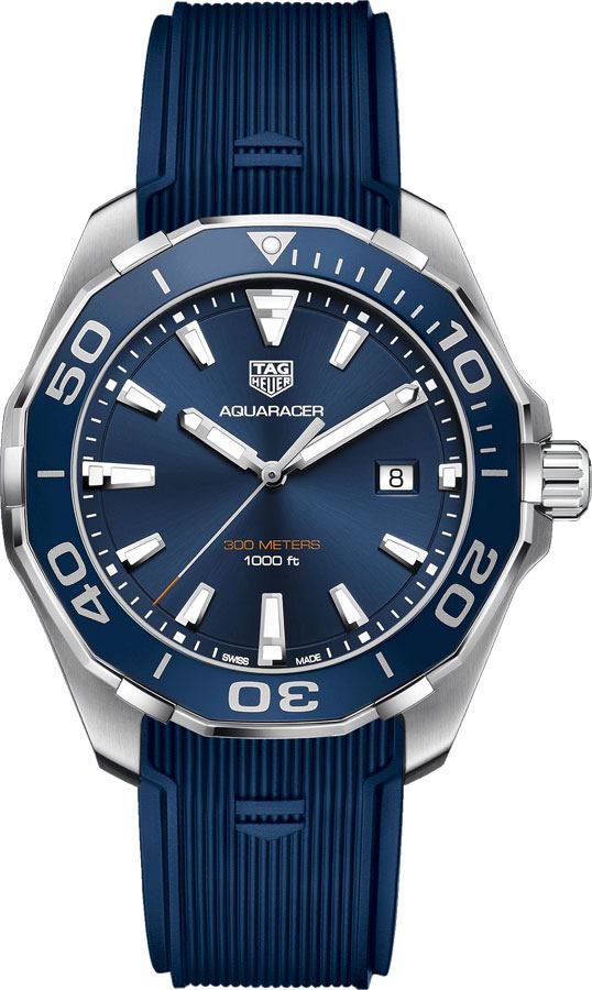 Tag Heuer Aquaracer 
Battery Operated Quartz Blue Mens Watch WAY101C.FT6153 