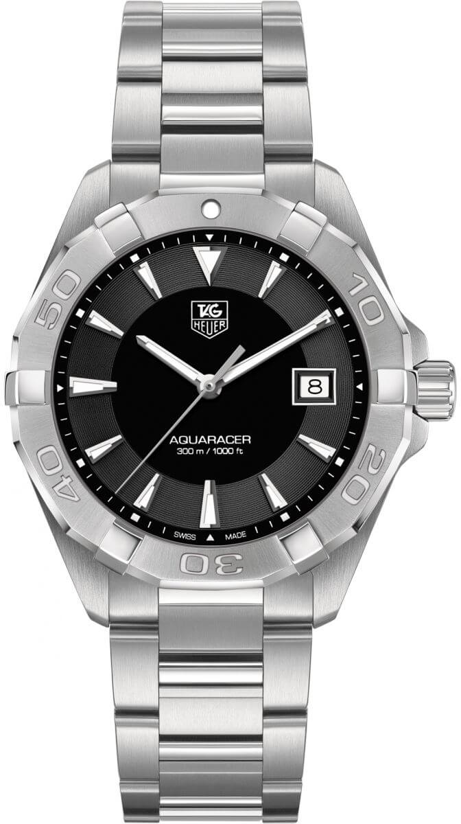 Tag Heuer Aquaracer Battery Operated Quartz Black Mens Watch WAY1110.BA0928 