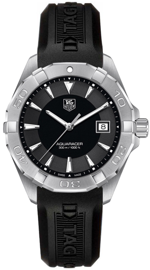 Tag Heuer Aquaracer Battery Operated Quartz Black Watch WAY1110-BT0710 