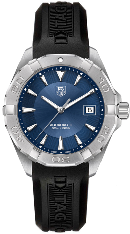 Tag Heuer Aquaracer Battery Operated Quartz Blue Mens Watch WAY1112-BT0710 