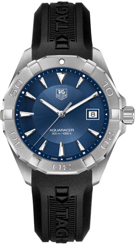 Tag Heuer Aquaracer Battery Operated Quartz Blue Mens Watch WAY1112-FT8021 