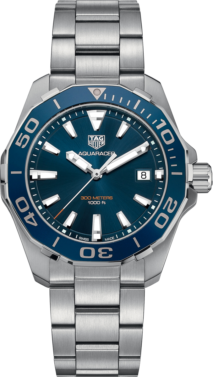 Tag Heuer Aquaracer 
Battery Operated Quartz Blue Mens Watch WAY111C.BA0928 