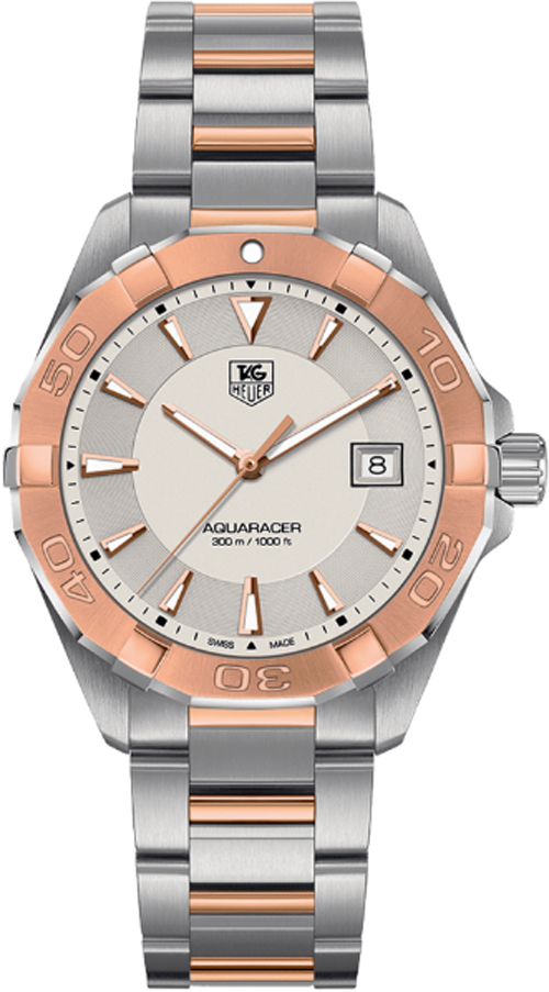 Tag Heuer Aquaracer Battery Operated Quartz Silver Mens Watch WAY1150.BD0911 