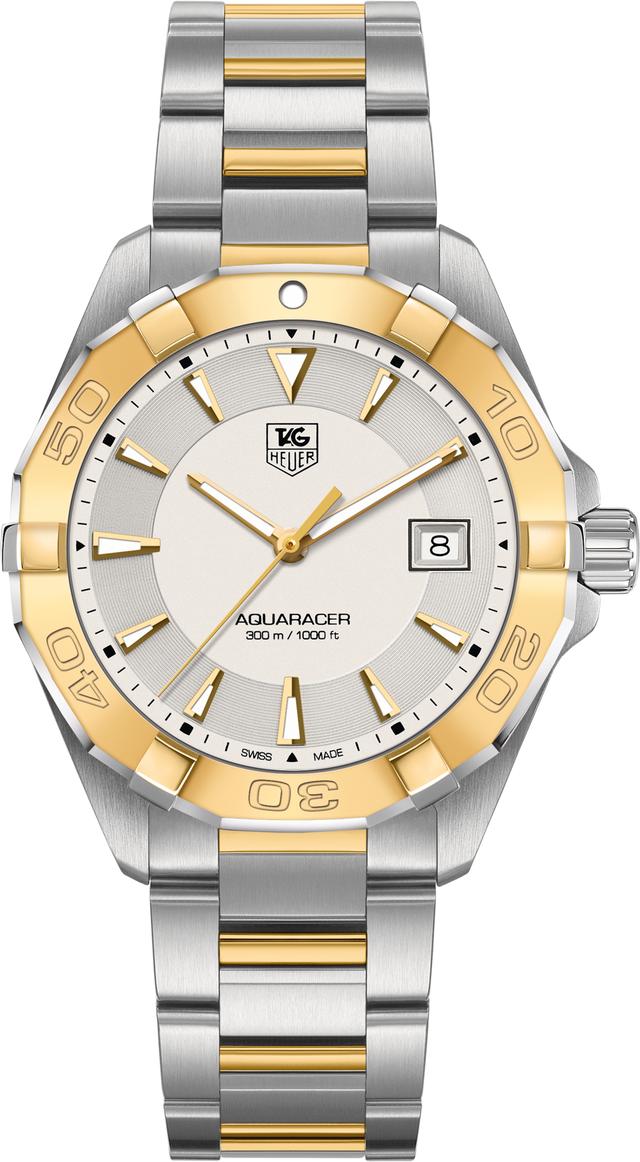Tag Heuer Aquaracer Battery Operated Quartz Silver Mens Watch WAY1151.BD0912 