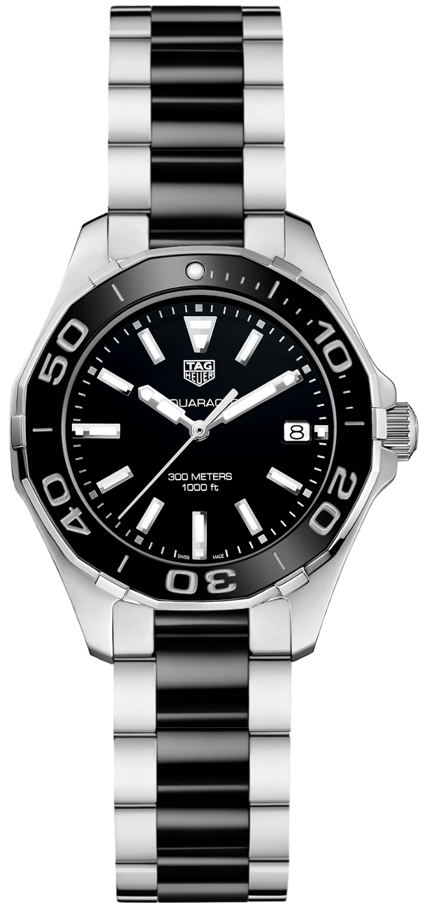 Tag Heuer Aquaracer 
Battery Operated Quartz Black Ladies Watch WAY131A.BA0913 