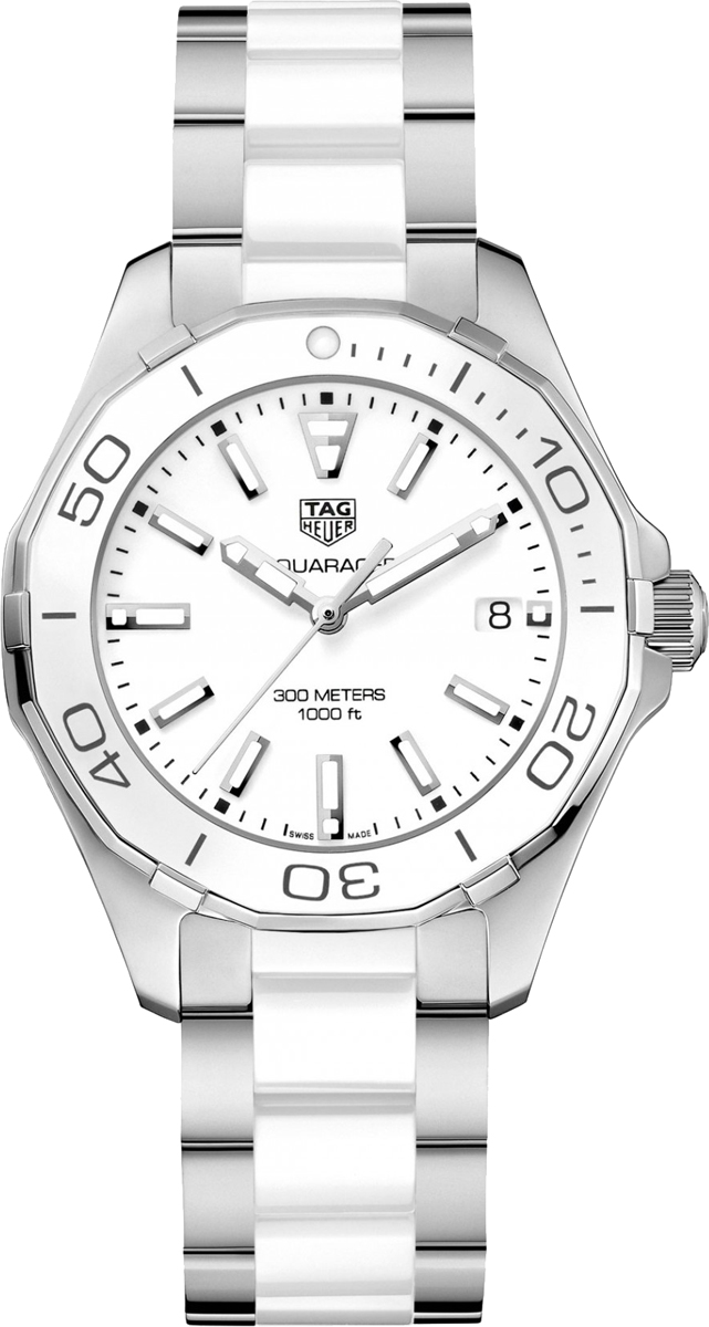 Tag Heuer Aquaracer 
Battery Operated Quartz White Ladies Watch WAY131B.BA0914 