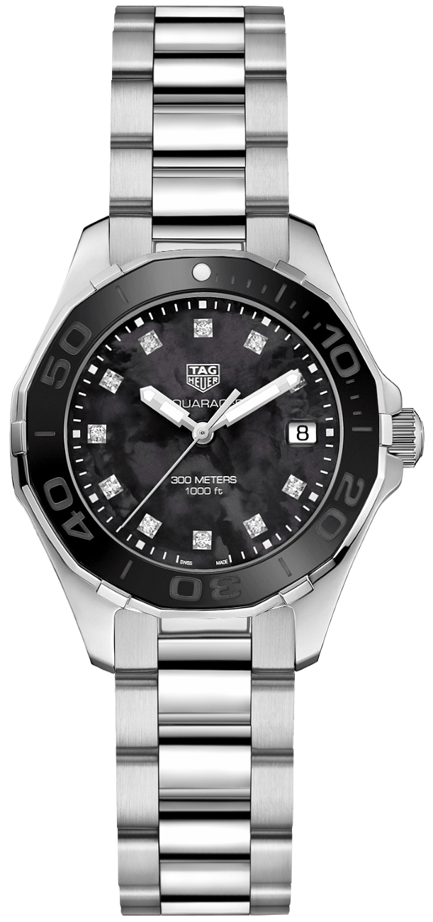 Tag Heuer Aquaracer 
Battery Operated Quartz Black Ladies Watch WAY131M.BA0748 
