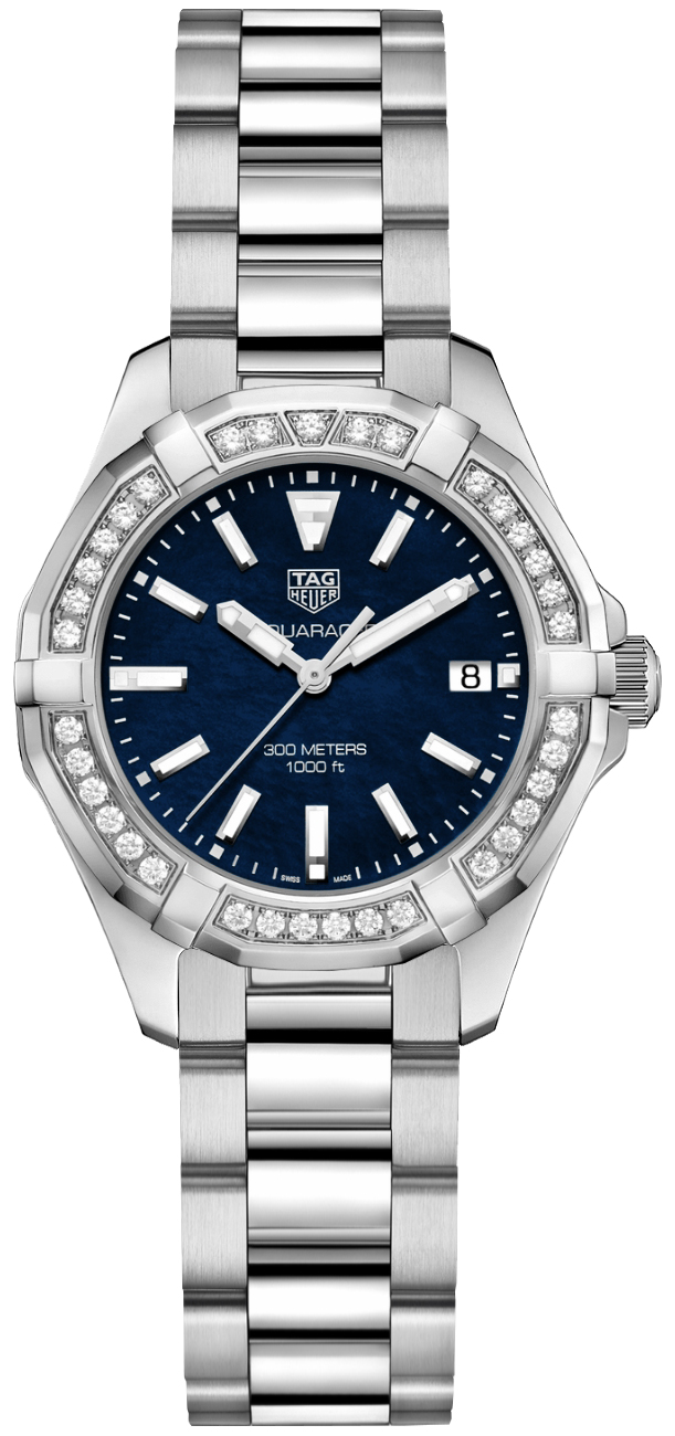 Tag Heuer Aquaracer 
Battery Operated Quartz Blue Ladies Watch WAY131N.BA0748 