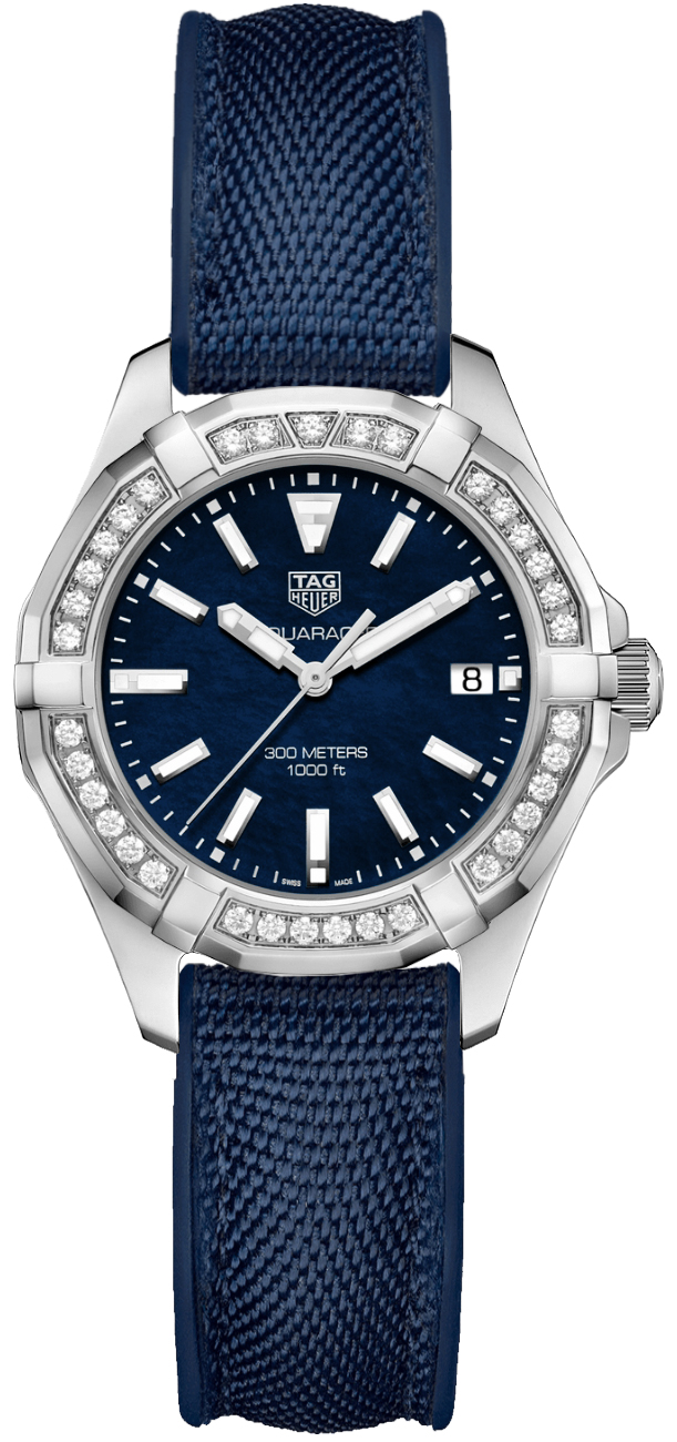 Tag Heuer Aquaracer 
Battery Operated Quartz Blue Ladies Watch WAY131N.FT6091 