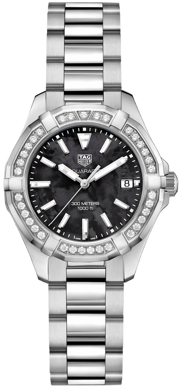 Tag Heuer Aquaracer 
Battery Operated Quartz Black Ladies Watch WAY131P.BA0748 