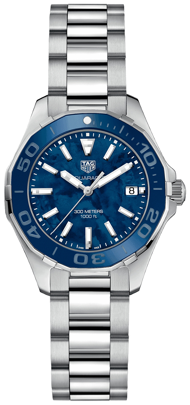 Tag Heuer Aquaracer 
Battery Operated Quartz Blue Ladies Watch WAY131S.BA0748 