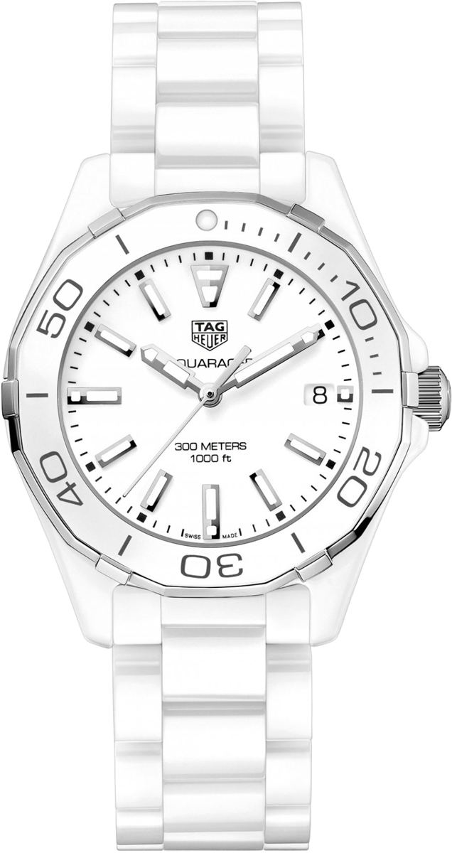 Tag Heuer Aquaracer 
Battery Operated Quartz White Ladies Watch WAY1391.BH0717 