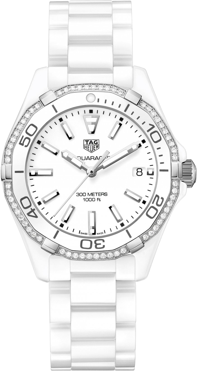 Tag Heuer Aquaracer 
Battery Operated Quartz White Ladies Watch WAY1396.BH0717 