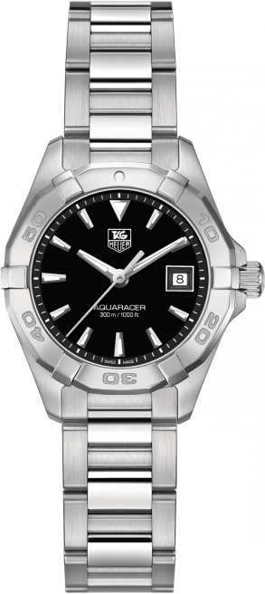 Tag Heuer Aquaracer 
Battery Operated Quartz Black Ladies Watch WAY1410.BA0920 