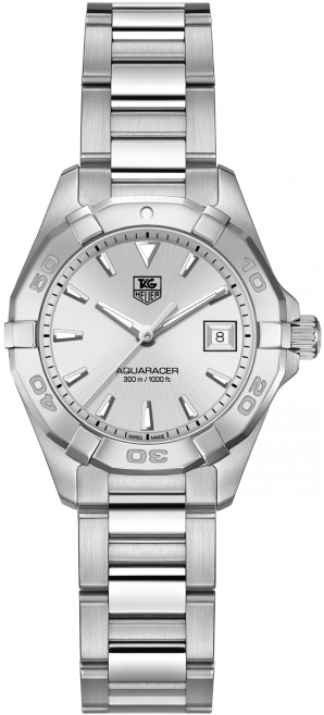Tag Heuer Aquaracer 
Battery Operated Quartz Silver Ladies Watch WAY1411.BA0920 