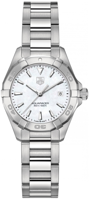 Tag Heuer Aquaracer 
Battery Operated Quartz Pearl White Ladies Watch WAY1412.BA0920 