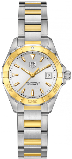 Tag Heuer Aquaracer 
Battery Operated Quartz Silver Ladies Watch WAY1455.BD0922 