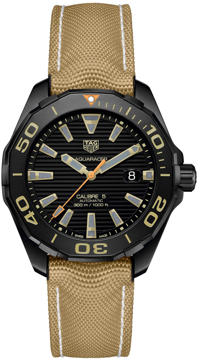Tag Heuer Aquaracer Self winding Automatic Black Mens Watch WAY208C.FC6383 