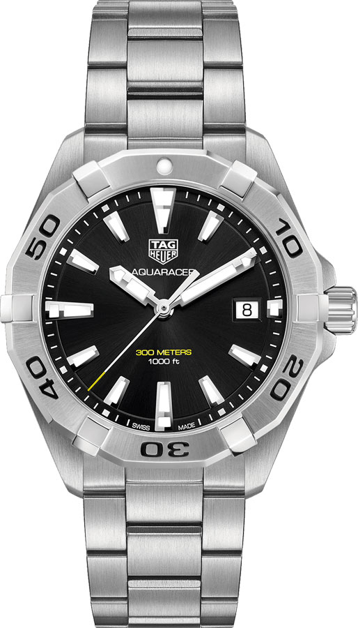 Tag Heuer Aquaracer 
Battery Operated Quartz Black Mens Watch WBD1110.BA0928 