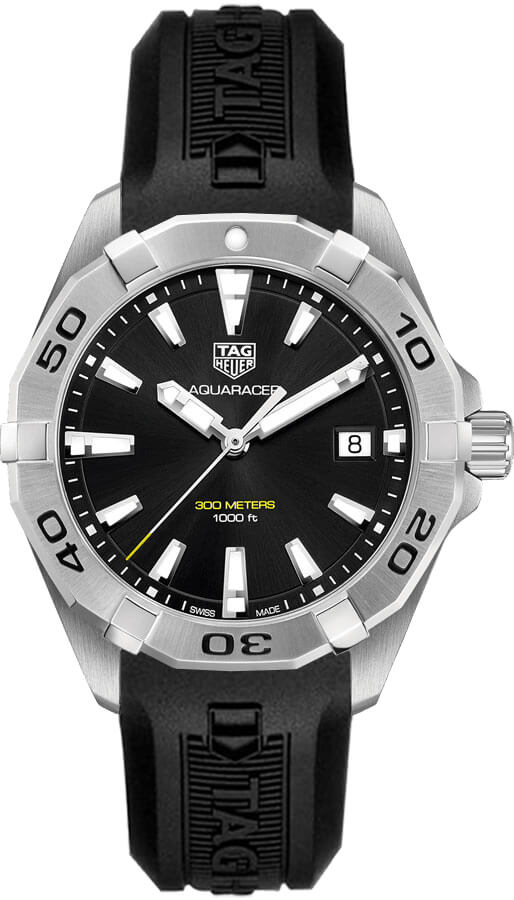 Tag Heuer Aquaracer 
Battery Operated Quartz Black Mens Watch WBD1110.FT8021 