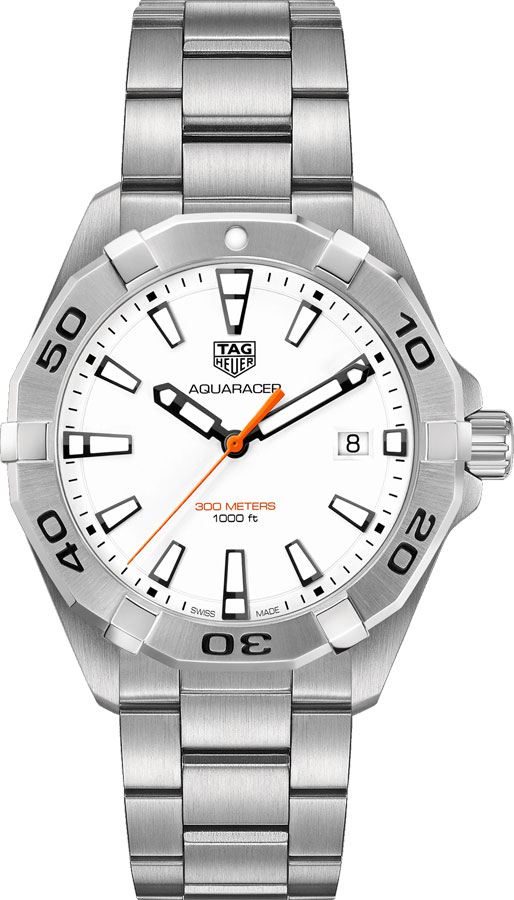 Tag Heuer Aquaracer 
Battery Operated Quartz White Mens Watch WBD1111.BA0928 
