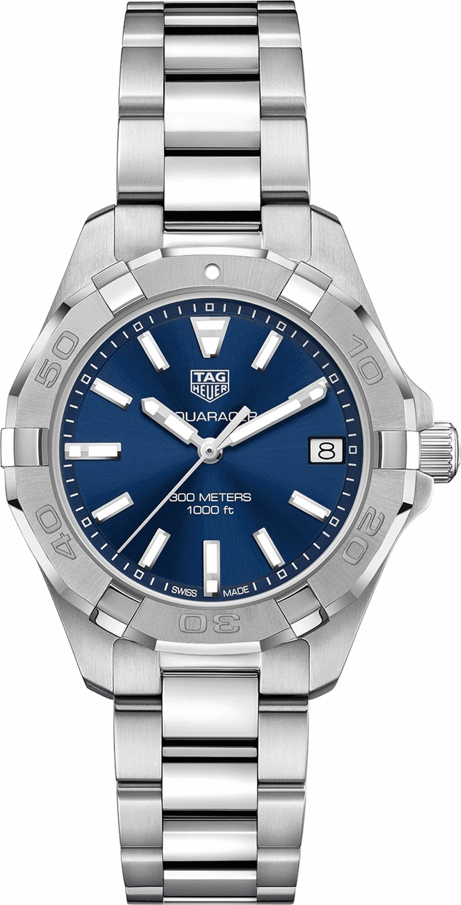 Tag Heuer Aquaracer 
Battery Operated Quartz Blue Ladies Watch WBD1312.BA0740 