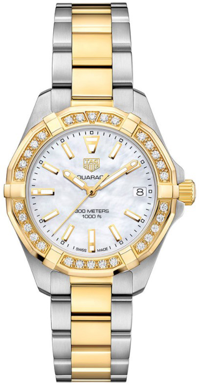 Tag Heuer Aquaracer 
Battery Operated Quartz White Ladies Watch WBD1321.BB0320 