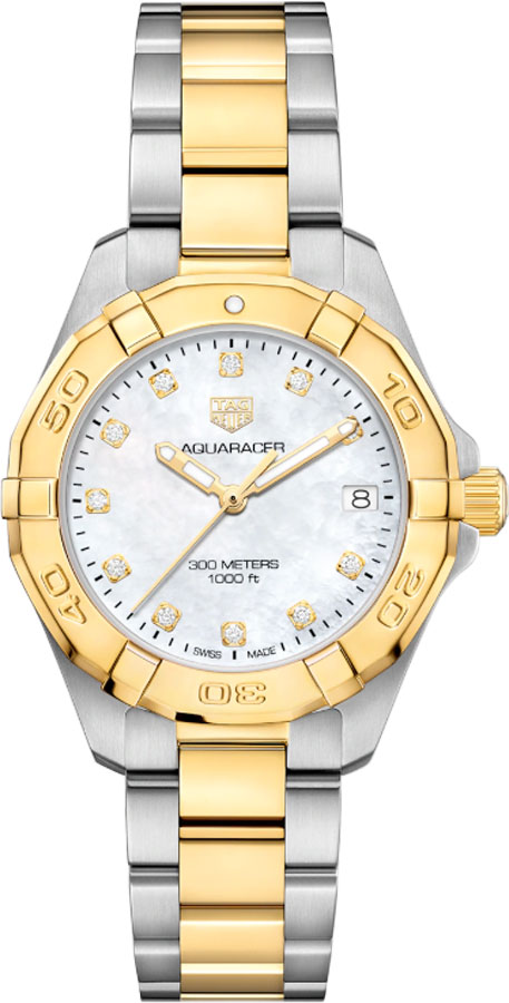 Tag Heuer Aquaracer Watches Ladies Pearl White Battery Operated Quartz WBD1322.BB0320 Watch 