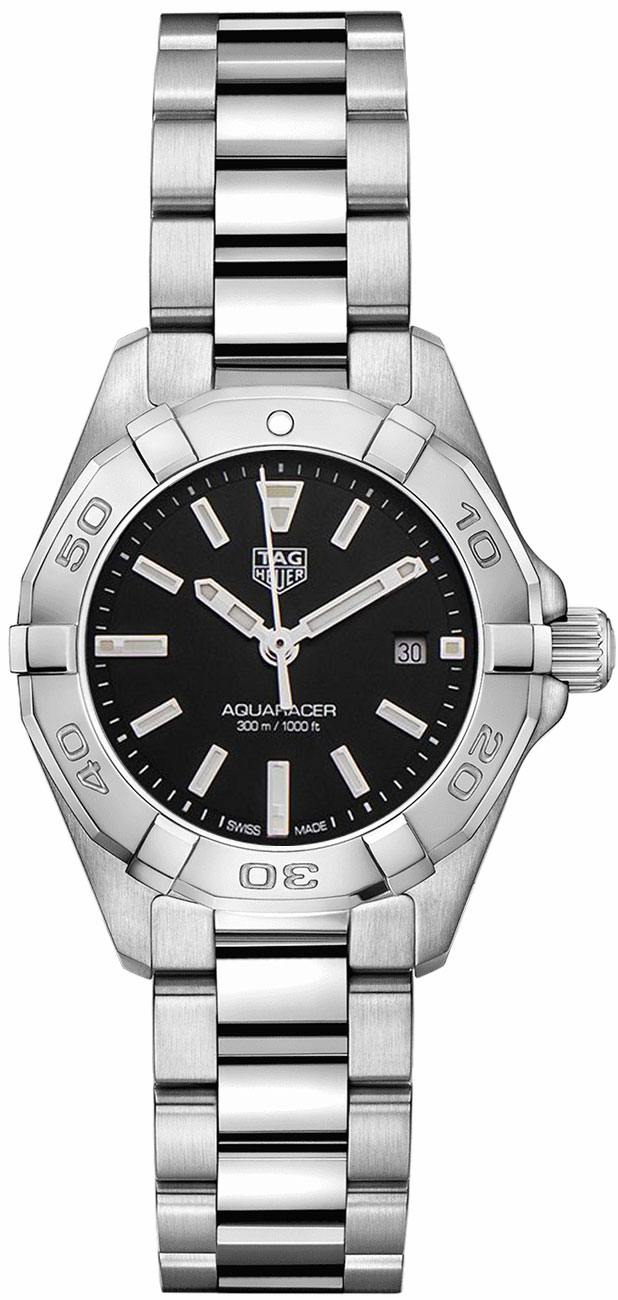Tag Heuer Aquaracer Battery Operated Quartz Black Ladies Watch WBD1410.BA0741 