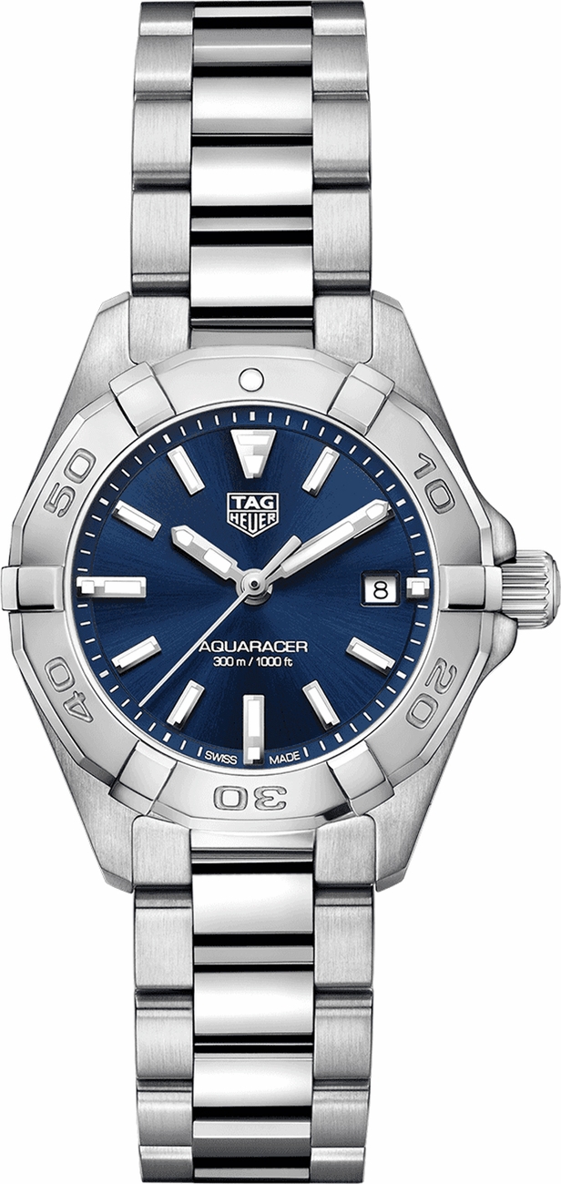 Tag Heuer Aquaracer 
Battery Operated Quartz Blue Ladies Watch WBD1412.BA0741 