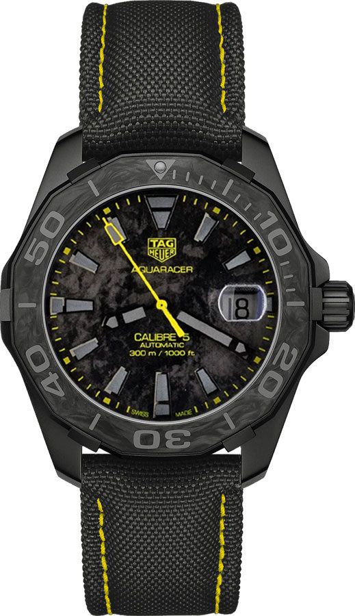 Tag Heuer Aquaracer Self winding Automatic Black Mens Watch WBD218B.FC6446 