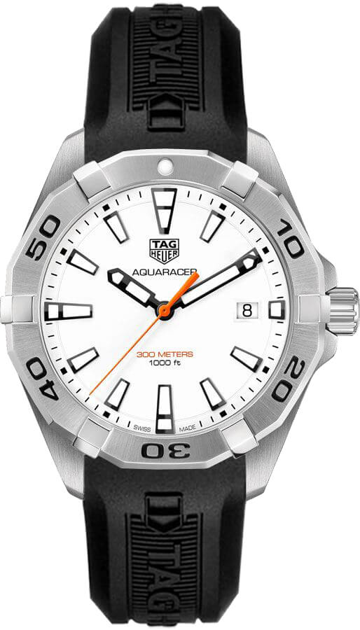 Tag Heuer Aquaracer 
Battery Operated Quartz White Mens Watch WBD1111-FT8021 