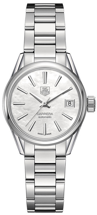 Tag Heuer Carrera Self winding Automatic White Ladies Watch WAR2411.BA0770 