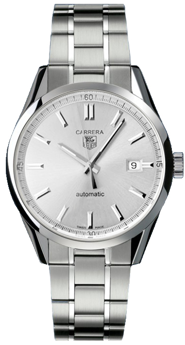 Tag Heuer Carrera Self winding Automatic Silver Mens Watch WV211W-BA0787 