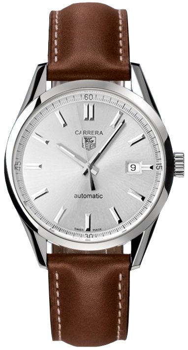 Tag Heuer Carrera Self winding Automatic Silver Mens Watch WV211W-FC6203 