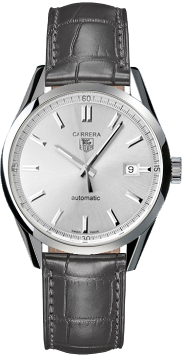 Tag Heuer Carrera Self winding Automatic Silver Mens Watch WV211W-FC6336 