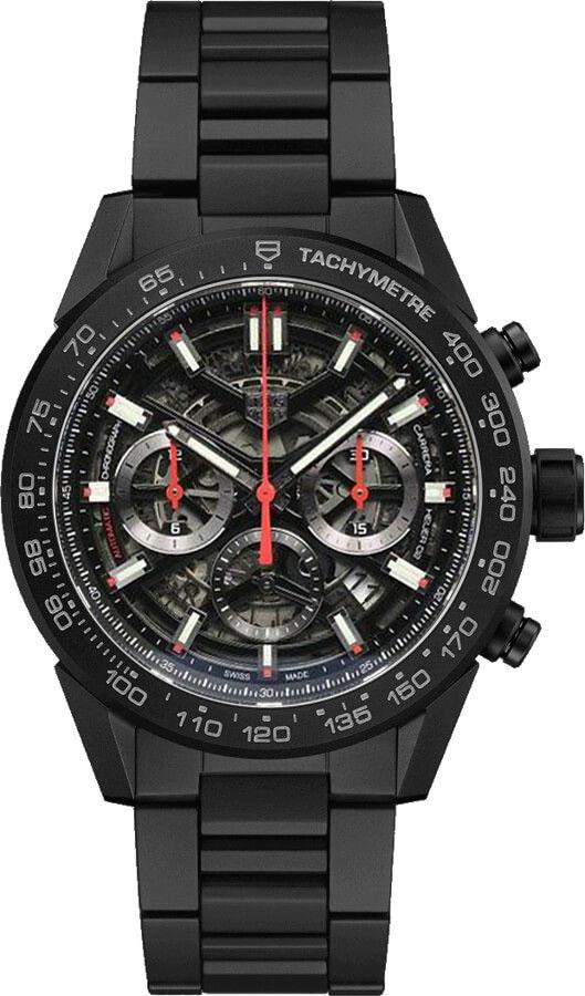 Tag Heuer Carrera Self winding Automatic Black Mens Watch CBG2A90.BH0653 