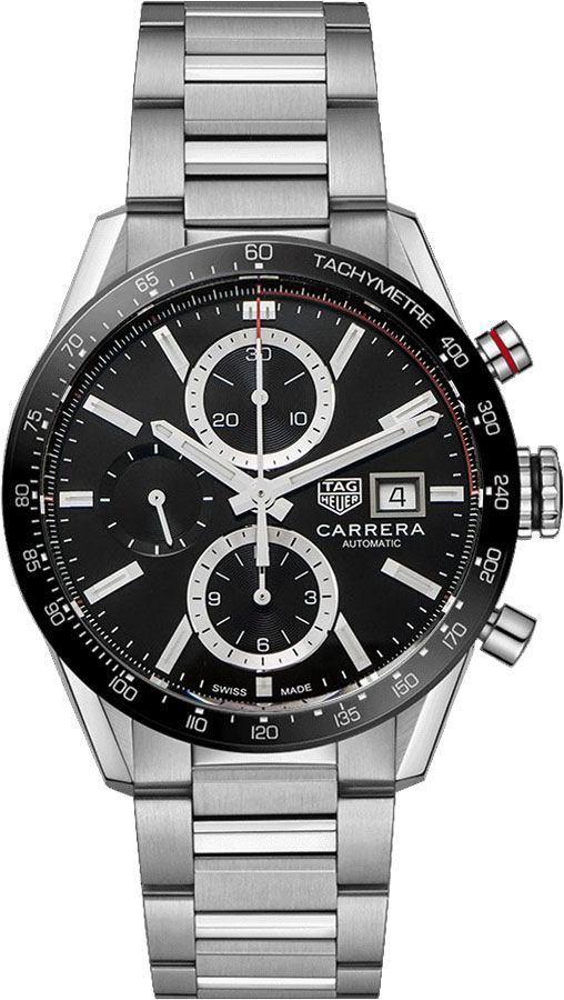 Tag Heuer Carrera Self winding Automatic Black Mens Watch CBM2110.BA0651 