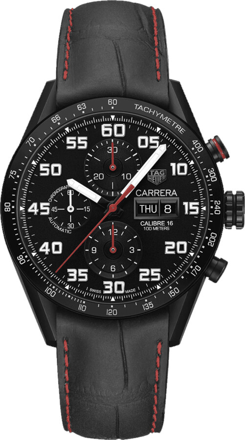 Tag Heuer Carrera Self winding Automatic Black Mens Watch CV2A83.FC6393 