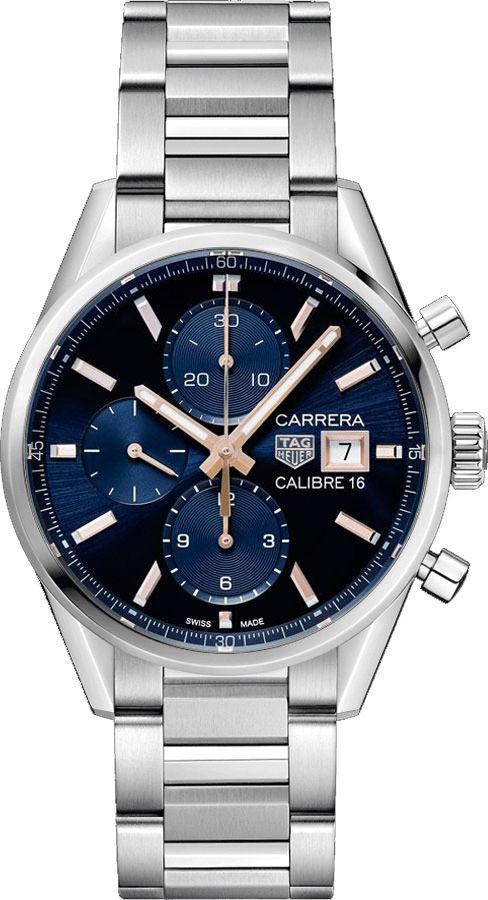 Tag Heuer Carrera Self winding Automatic Blue Mens Watch CBK2115.BA0715 
