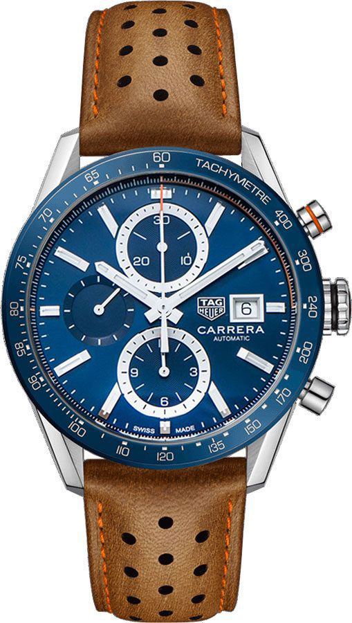 Tag Heuer Carrera Self winding Automatic Blue Mens Watch CBM2112.FC6455 